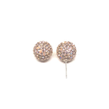 Load image into Gallery viewer, Champagne Sparkle Ball Earring
