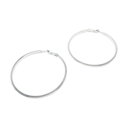 These 60mm hoop earrings are perfect to wear everyday, wear them casually with jeans or with your favourite dress.  Lead and nickel free, hypoallergenic  Earrings are 60mm