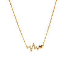Load image into Gallery viewer, This is the perfect gift for that nursing friend of yours or for that matter anyone in the health profession.  Necklace is 925 sterling silver  14K Gold Plated and 14K Rose Gold Plated  This necklace is 16&quot; in length  Hypoallergenic, lead and nickel free and tarnish resistant
