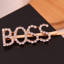 Load image into Gallery viewer, Boss Rhinestone Clip (Gold/Crystal)
