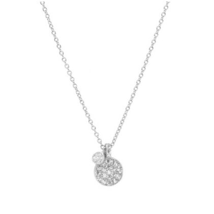 This 925 sterling silver necklace is simple yet elegant. Can wear everyday or for those special occasions.  High quality cubic zirconia  Lead and nickel free  Hypoallergenic  This necklace is 16