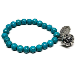 Turquoise Howlite Aromatherapy Bracelet