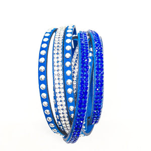 Multilayer Wrap Bracelet - Sapphire