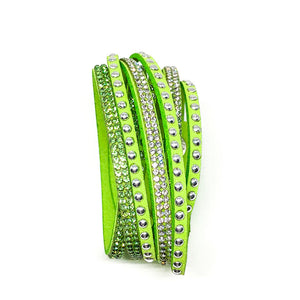 Multilayer Wrap Bracelet - Lime Green