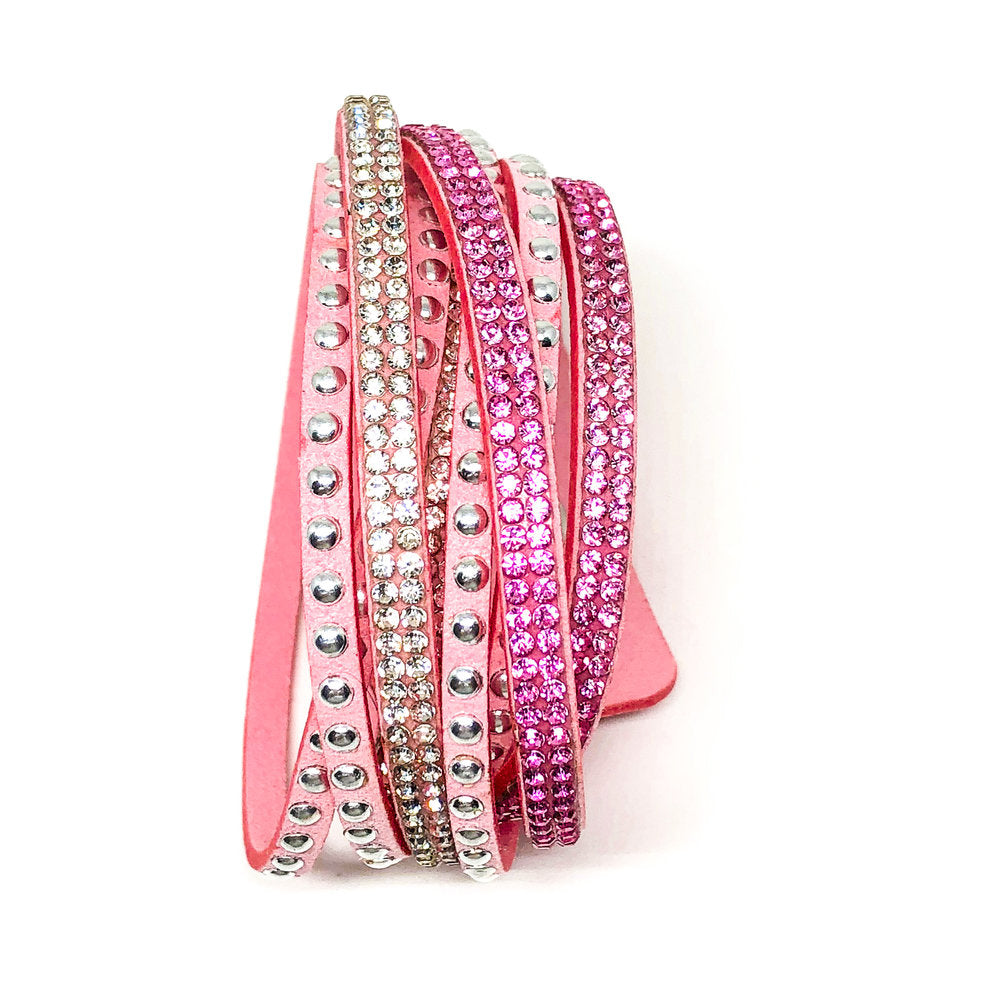 Multilayer Wrap Bracelet - Light Pink