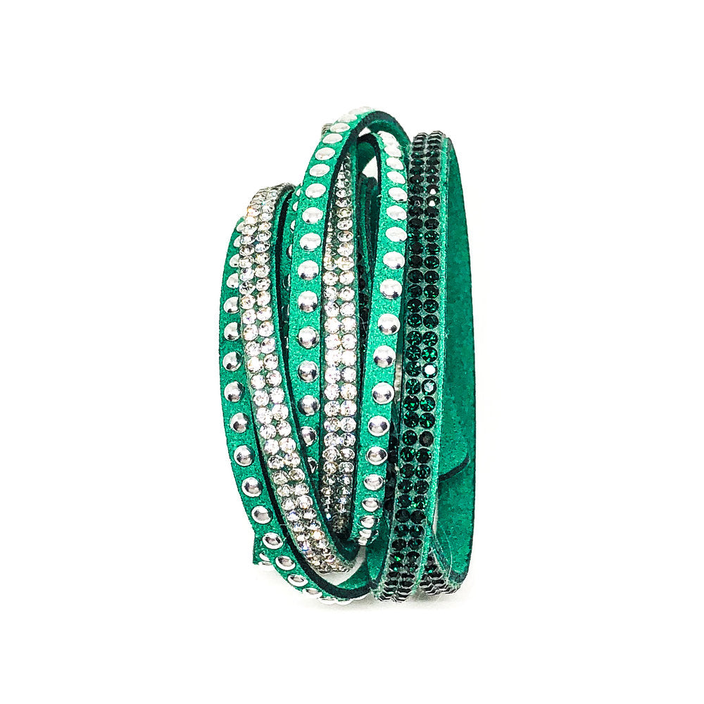 Multilayer Wrap Bracelet - Emerald Green