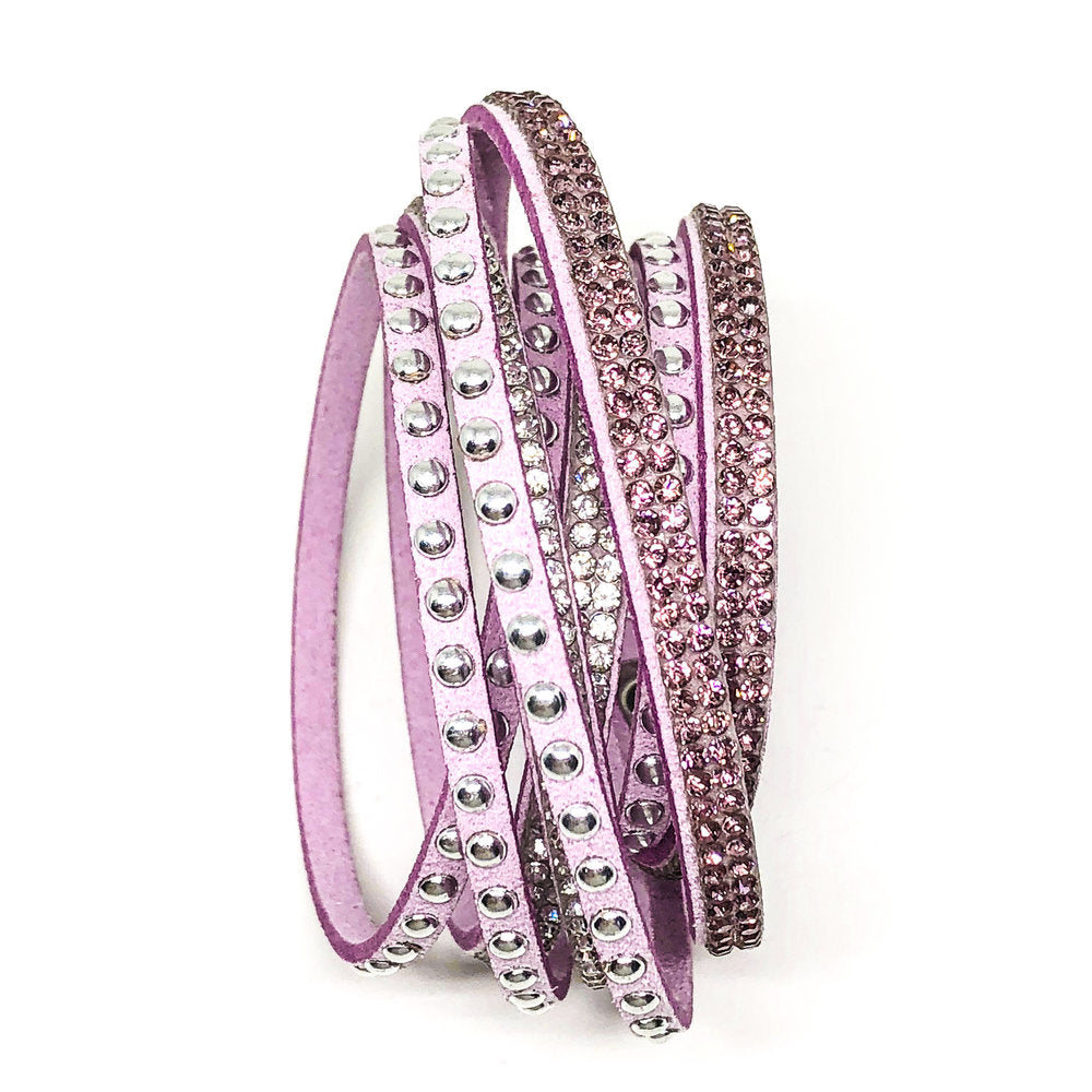 Multilayer Wrap Bracelet - Light Purple