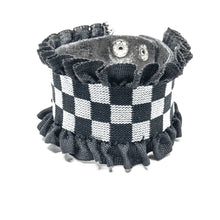 Load image into Gallery viewer, Checkered Ruffle Wrap Bracelet
