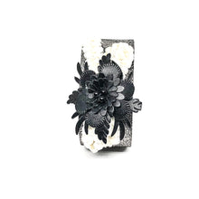 Load image into Gallery viewer, Faux Leather Floral Accent Bracelet
