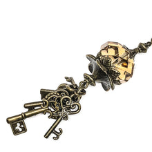 Load image into Gallery viewer, Bronze Mini Keys with Swarovski Crystal

