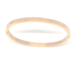 Can't afford the authentic Louis Vuitton bracelet - we have the perfect option for you.  This bracelet looks exactly like the real thing without the big price!    Bracelet is made of surgical stainless steel so is hypoallergenic, lead and nickel free.  Tarnish resistant.  This bracelet is 14K Rose Gold Plated 