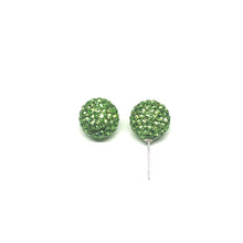 Load image into Gallery viewer, Peridot Sparkle Ball Earring
