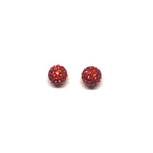 Load image into Gallery viewer, Orange Sparkle Ball Earring
