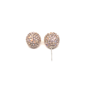 Champagne Sparkle Ball Earring