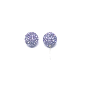 Lavender Sparkle Ball Earring