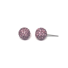 Load image into Gallery viewer, Light Rose Sparkle Ball Earring
