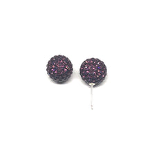 Load image into Gallery viewer, Amethyst Sparkle Ball Earring
