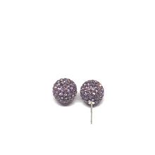 Load image into Gallery viewer, Light Amethyst Sparkle Ball Earring
