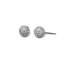 Load image into Gallery viewer, Clear Sparkle Ball Earring
