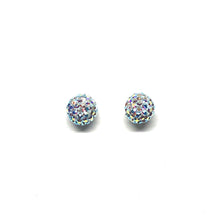 Load image into Gallery viewer, Aurora Borealis Sparkle Ball Earring
