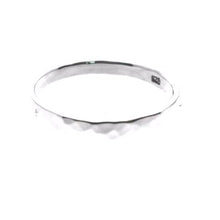 Load image into Gallery viewer, Silver Plain Hammered Band Ring
