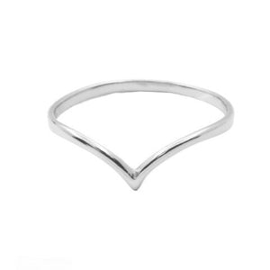 Plain Curve Pointy Ring