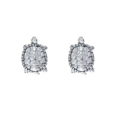 These 925 sterling silver plain turtle studs are for the turtle lovers!  Hypoallergenic, lead and nickel free    11mm x 9mm