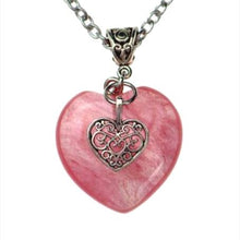 Load image into Gallery viewer, Cherry &quot;Quartz&quot; Heart Necklace
