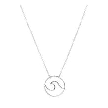 Load image into Gallery viewer, This 925 sterling silver necklace is simple yet elegant.  Hypoallergenic, lead and nickel free  14K Gold Plated  This necklace is 16&quot; in length with a 2&quot; extender  Pendant: 20mm
