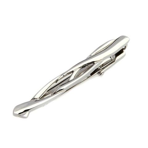 This silver branch tie clip will be a classic addition to your tie collection.   Material: Polished Brass