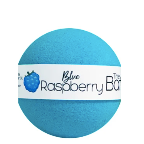 This very berry scented bath bomb will change the bath water to a calming hue of blue and surround you with the crisp, scent of raspberries. Top notes of raspberry, citrus, pineapple with nuances of banana. Lay back and relax with this amazing bath bomb.  Ingredients: Baking Soda, Citric Acid, Sunflower Oil, Distilled Water, Blue Raspberry Fragrance Oil, CI15850
