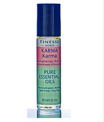 The karma roll on has a special blend of essential oils is carefully balanced to produce an amazing aroma which will fill your spirit with a feeling of peace and tranquillity.  Jojoba oil blended with bergamot, ylang ylang, orange, and patchouli essential oils.  All natural - Paraben free - SLS free - Mineral Oil Free - Never tested on animals  10ml bottle